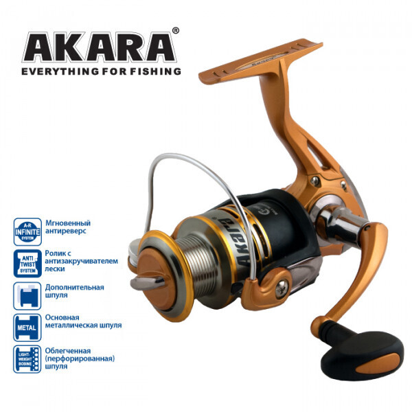 

Катушка рыболовная Akara Demetra FD AKFD3000-4 безынерционная, Demetra FD