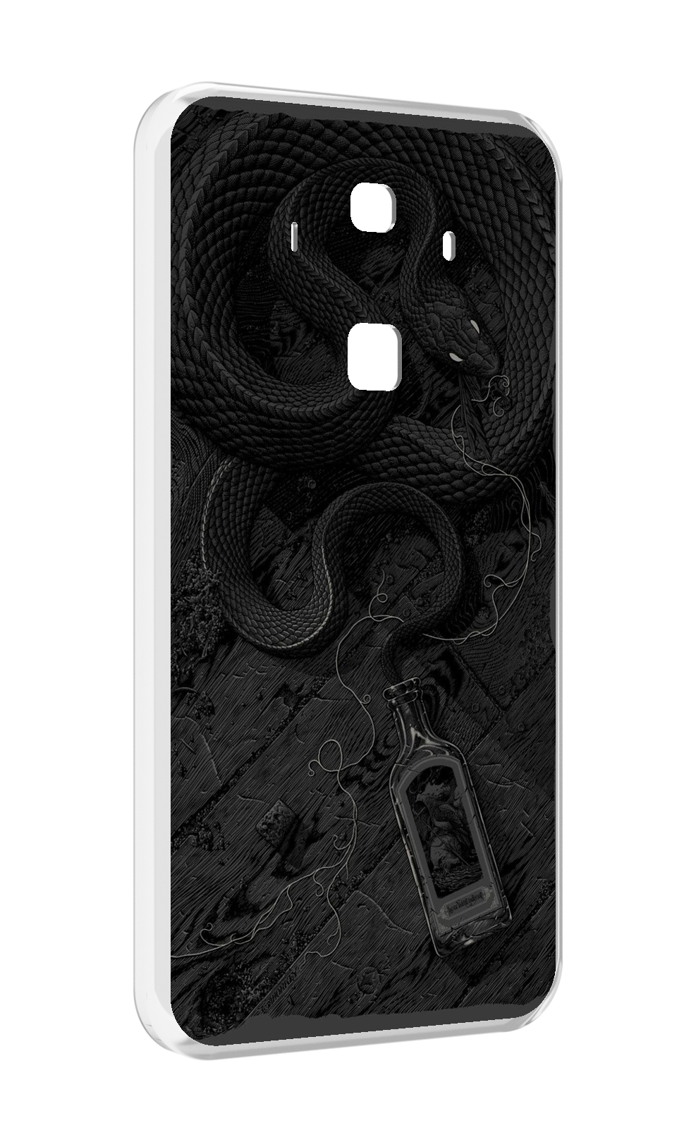 

Чехол MyPads змея с бутылкой для Huawei Mate 10 Pro, Прозрачный, Tocco