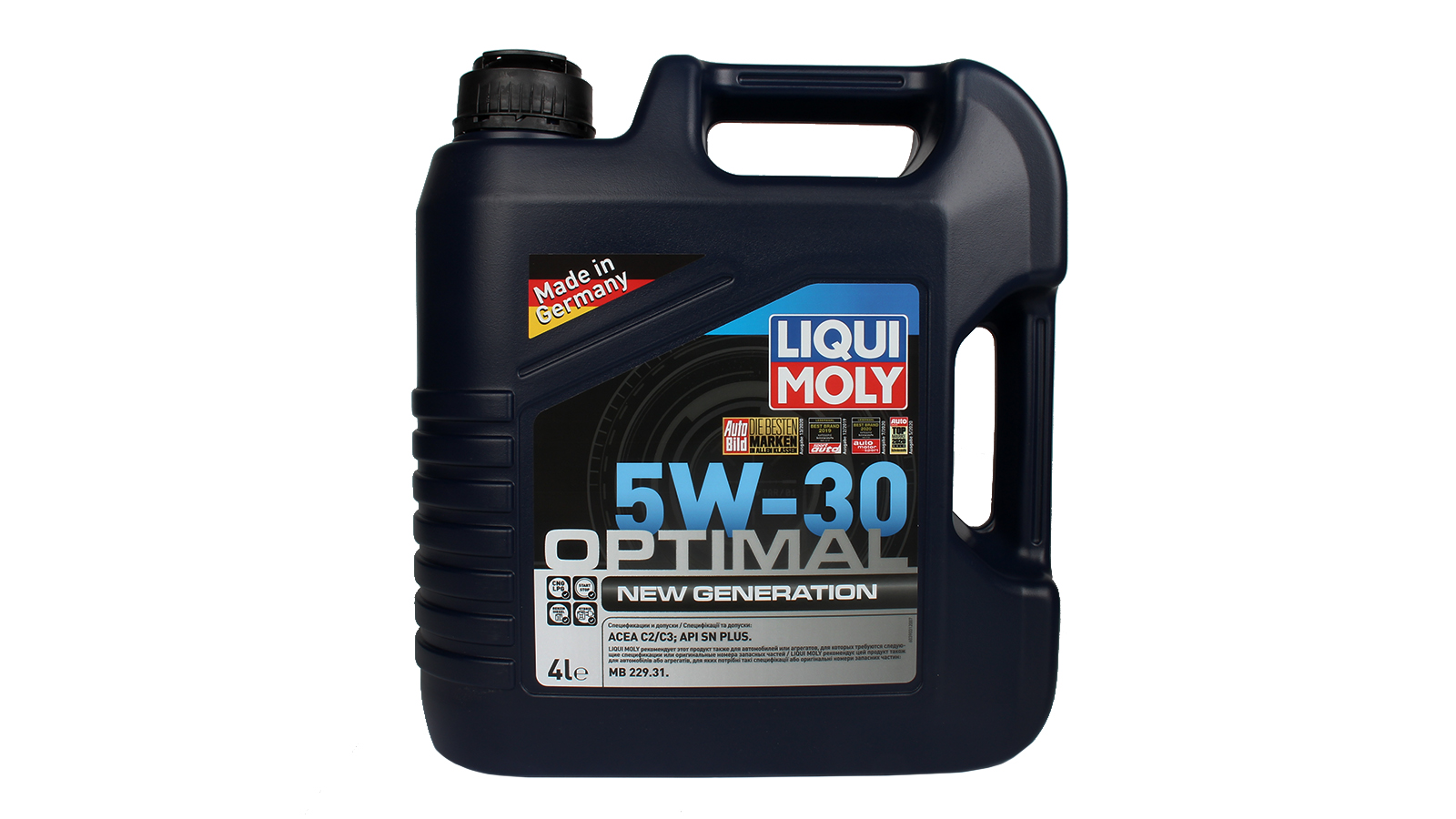 

Моторное масло LIQUI MOLY cинтетическое Optimal New Generation 5W30 4л