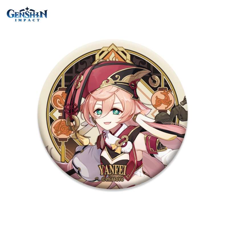 Значок Genshin Impact GEN110 Liyue Harbour Character Can Badge Yanfei 7,5 см