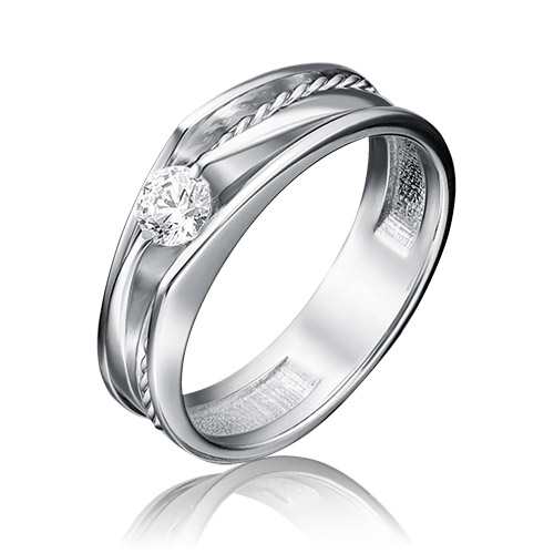 

Кольцо из золота р. 17,5 PLATINA jewelry 01-5130-00-101-1120-30, бриллиант, 01-5130-00-101-1120-30