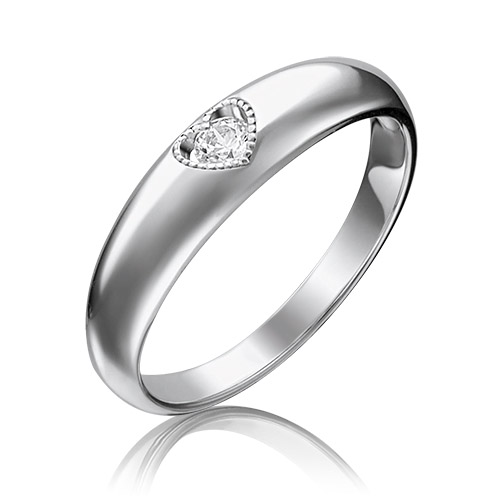 

Кольцо из белого золота с бриллиантом р. 18 PLATINA jewelry 01-5161-00-101-1120-30, 01-5161-00-101-1120-30
