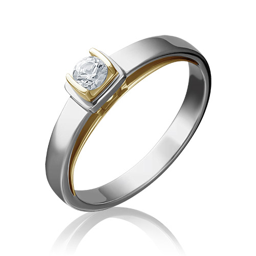 

Кольцо из золота с бриллиантом р. 17,5 PLATINA jewelry 01-5171-00-101-1121-30, 01-5171-00-101-1121-30