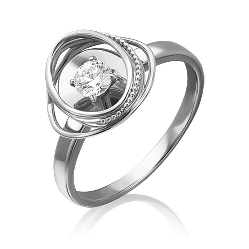 

Кольцо из золота р. 18 PLATINA jewelry 01-5242-00-101-1120-30, бриллиант, 01-5242-00-101-1120-30