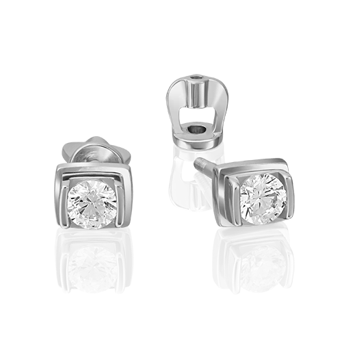 

Серьги из белого золота с бриллиантом PLATINA jewelry 02-4204-00-101-1120-30, 02-4204-00-101-1120-30