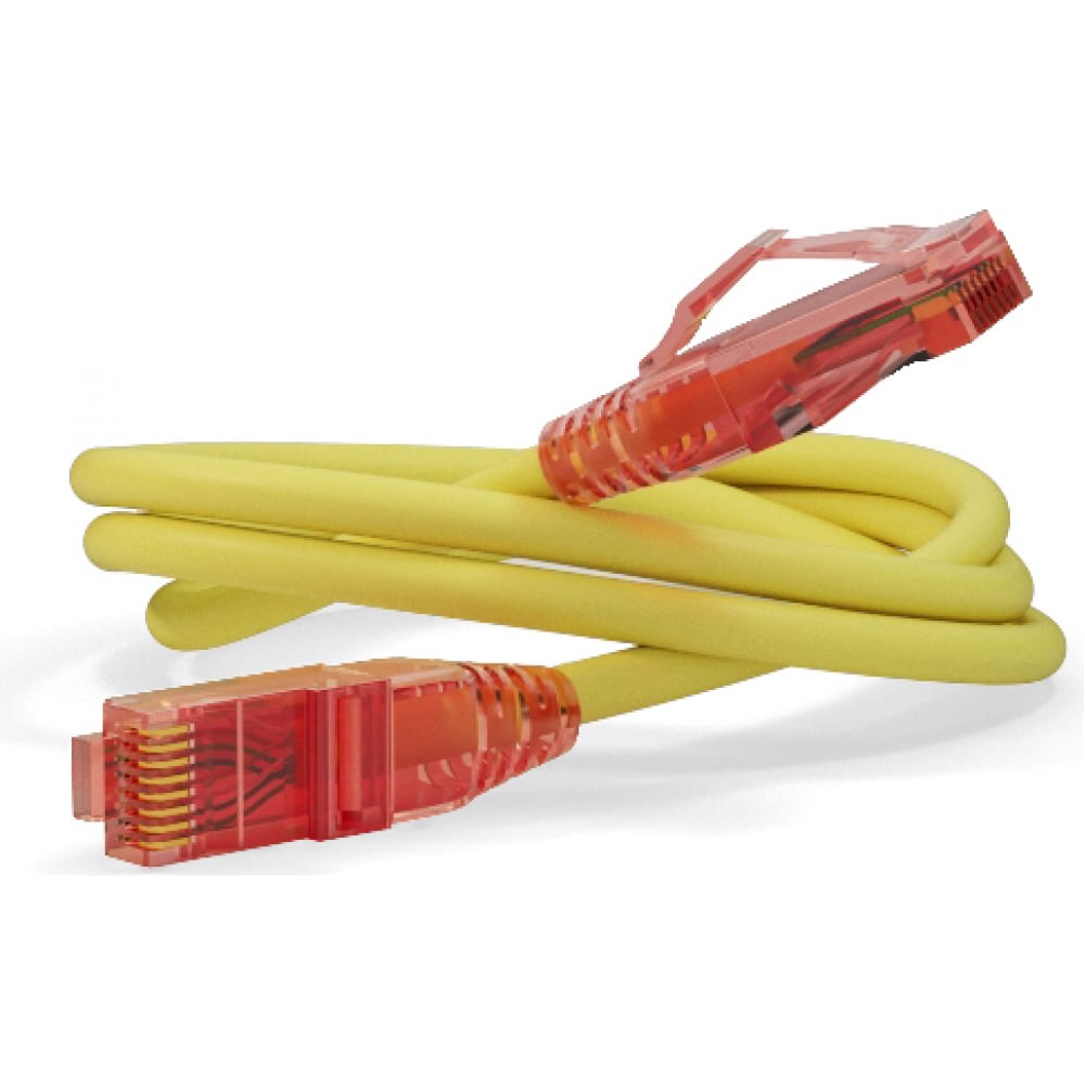 Патч-корд Hyperline PC-LPM-UTP-RJ45-RJ45-C5e-0.3M-LSZH-YL