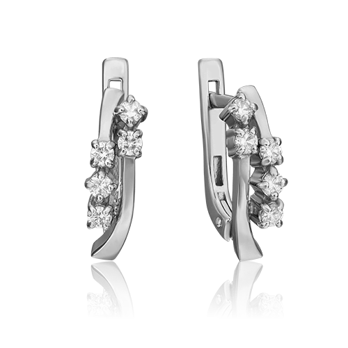

Серьги из белого золота с бриллиантом PLATINA jewelry 02-0334-00-101-1120-30, 02-0334-00-101-1120-30