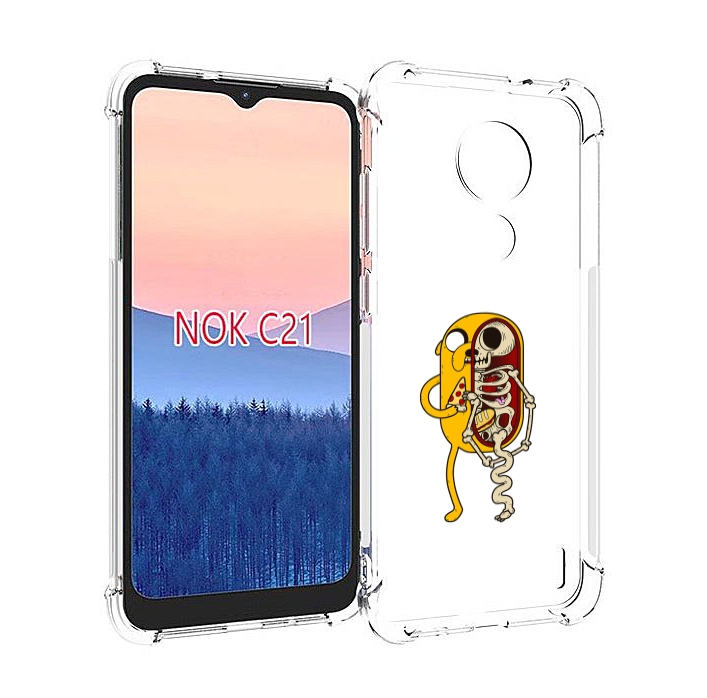 

Чехол MyPads Джейк скелет для Nokia C21, Прозрачный, Tocco
