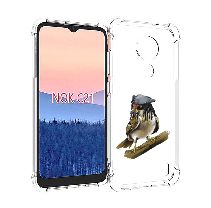 

Чехол MyPads Джек воробей для Nokia C21, Прозрачный, Tocco