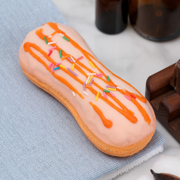 

Бомбочка для ванны "Банановый эклер" Добропаровъ 200 гр, Бежевый;белый