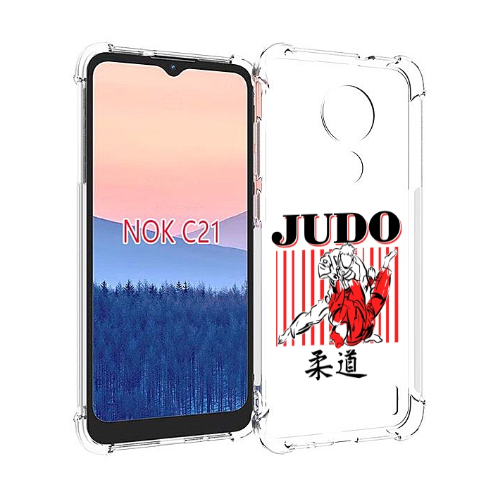

Чехол MyPads Дзюдо для Nokia C21, Прозрачный, Tocco