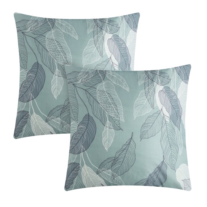 

Комплект наволочек "Этель" Mint leaves 70х70 см-2 шт, 100% хлопок, перкаль