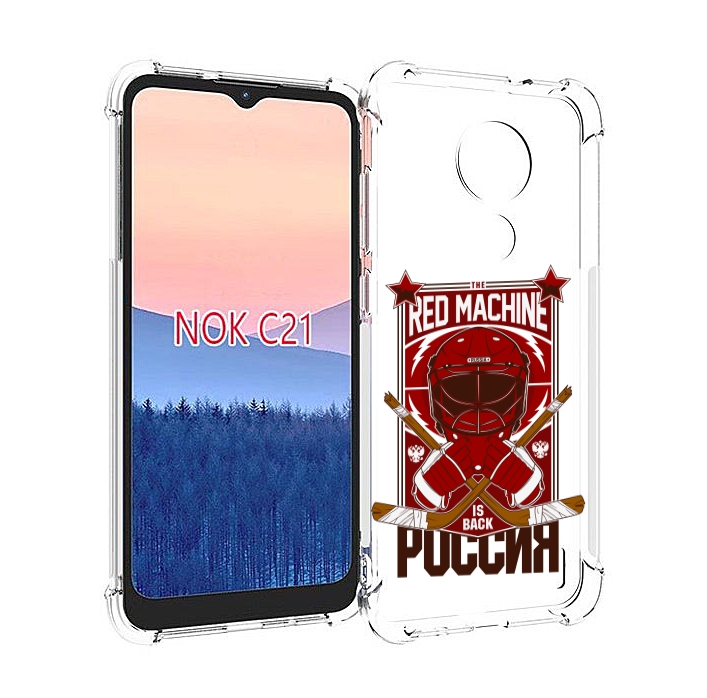 

Чехол MyPads хоккей россия для Nokia C21, Прозрачный, Tocco