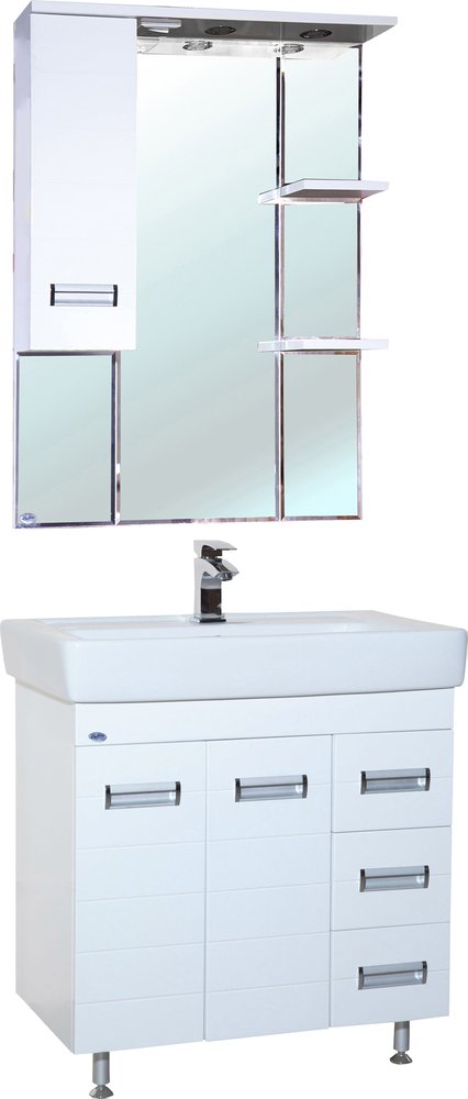 

Bellezza Мебель для ванной Bellezza Сиена 80 с 3 ящиками напольная белая (Q80)