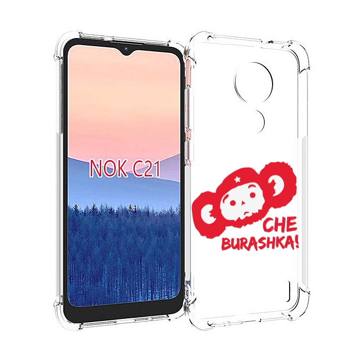 

Чехол MyPads чебурашка для Nokia C21, Прозрачный, Tocco