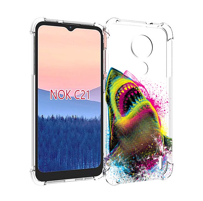 

Чехол MyPads челюсти-2 для Nokia C21, Прозрачный, Tocco