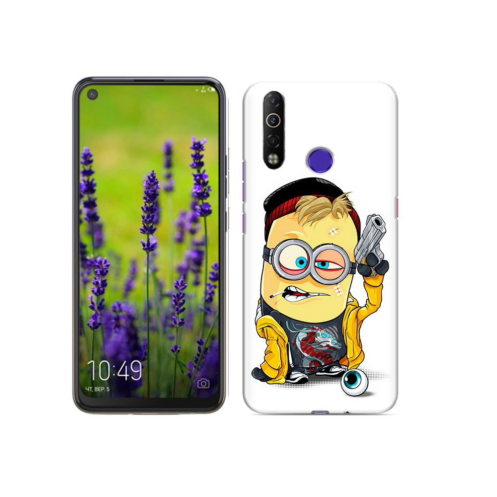 

Чехол MyPads Tocco для Tecno Camon 12 Air миньон бандит, Прозрачный, Tocco