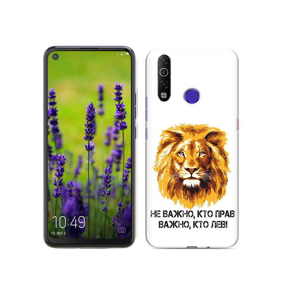 

Чехол MyPads Tocco для Tecno Camon 12 Air мудрый лев, Прозрачный, Tocco