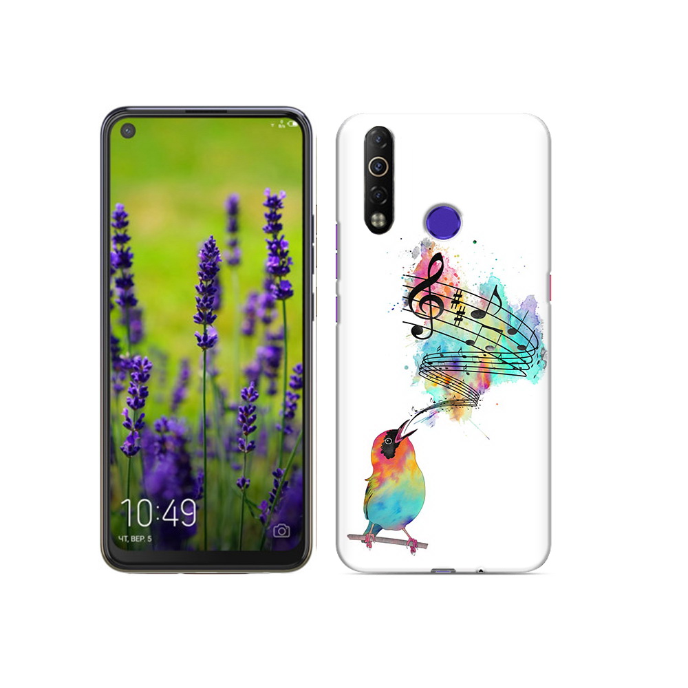

Чехол MyPads Tocco для Tecno Camon 12 Air певчая птичка, Прозрачный, Tocco