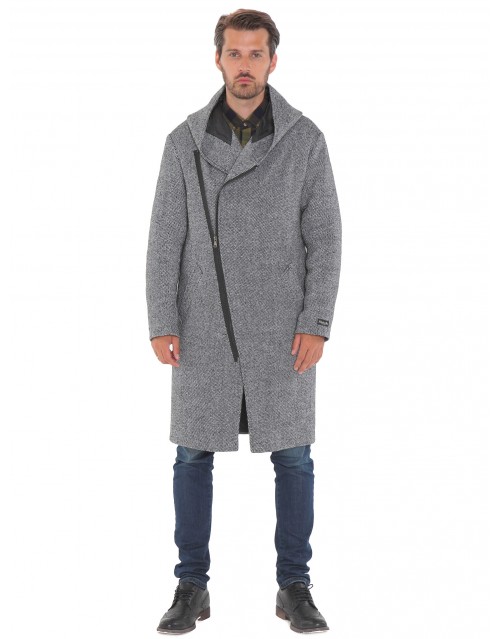 

Пальто мужское Misteks 21955 серое 54-176 RU, 21955