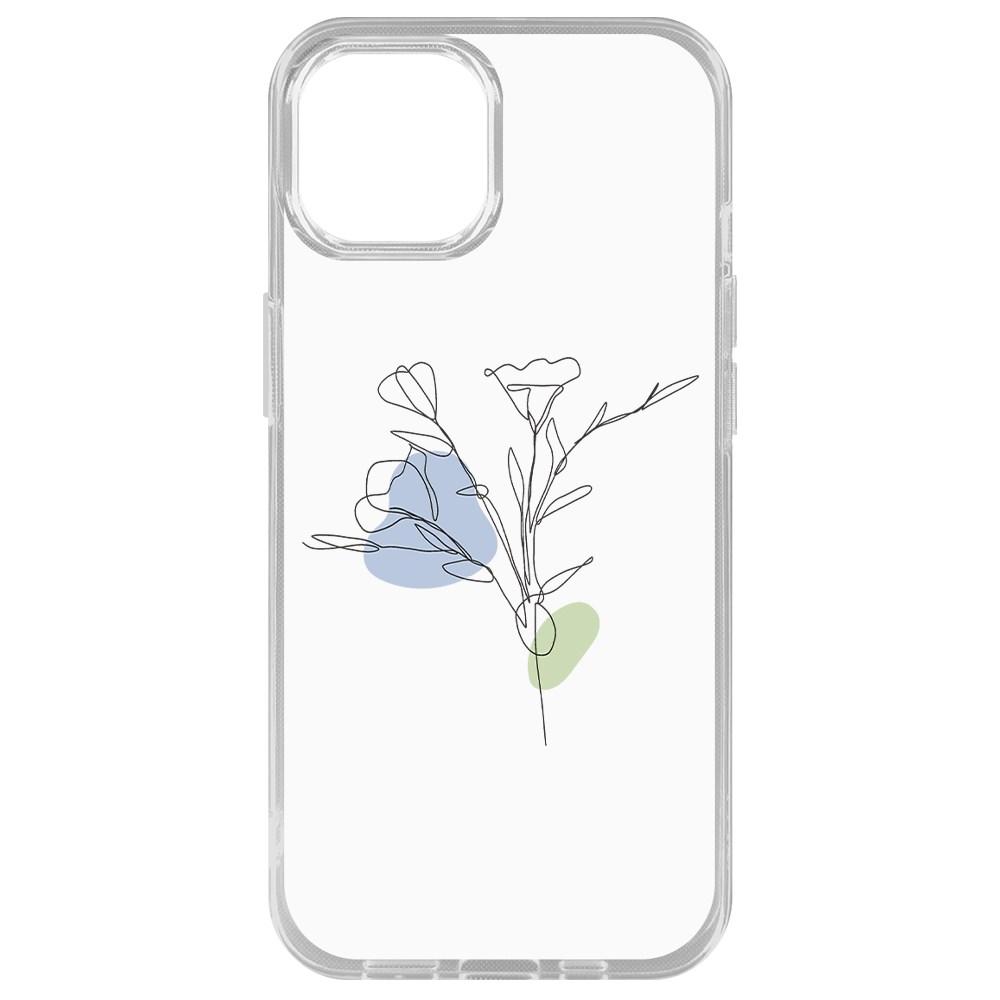 фото Чехол-накладка krutoff clear case эустома для iphone 14 plus