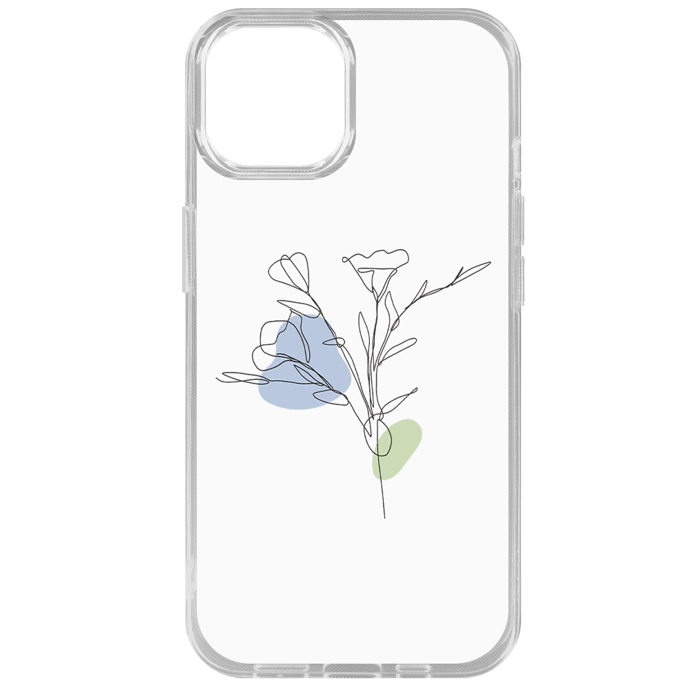 фото Чехол-накладка krutoff clear case эустома для iphone 14