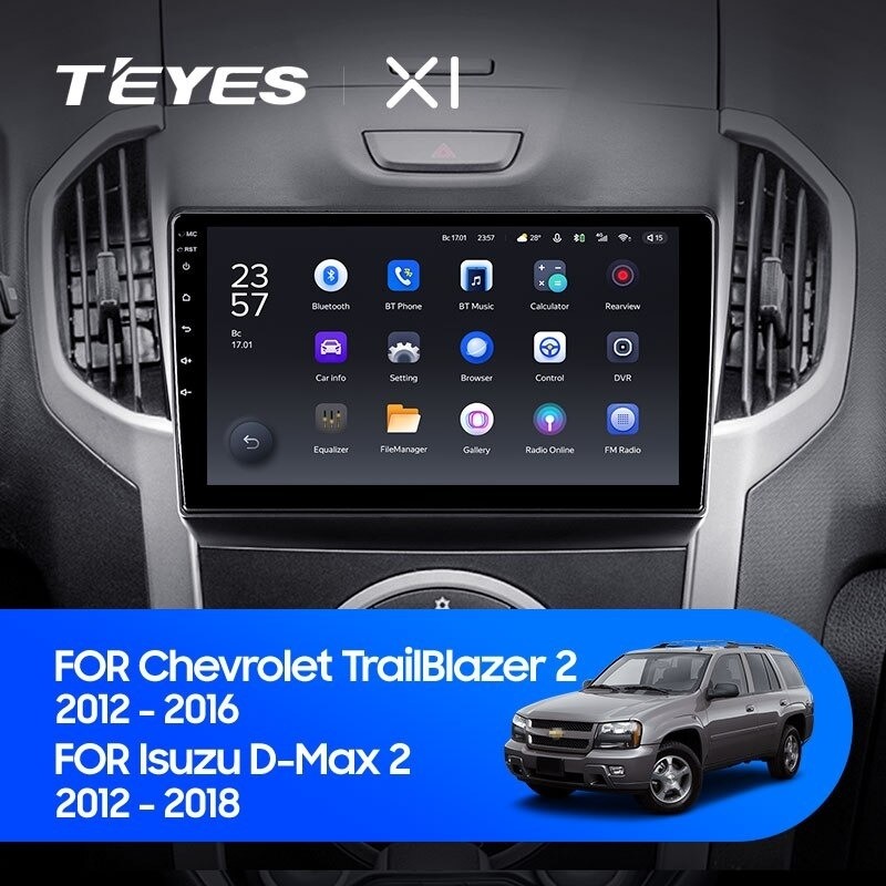 Штатная магнитола Teyes X1 4G 232 Chevrolet TrailBlazer 2 2012-2015 2840000₽