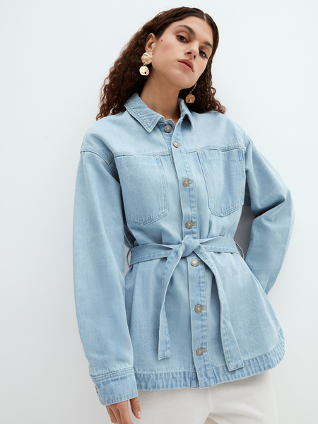 

Рубашка женская ZARINA 2264444644-101 синяя XL, 2264444644-101