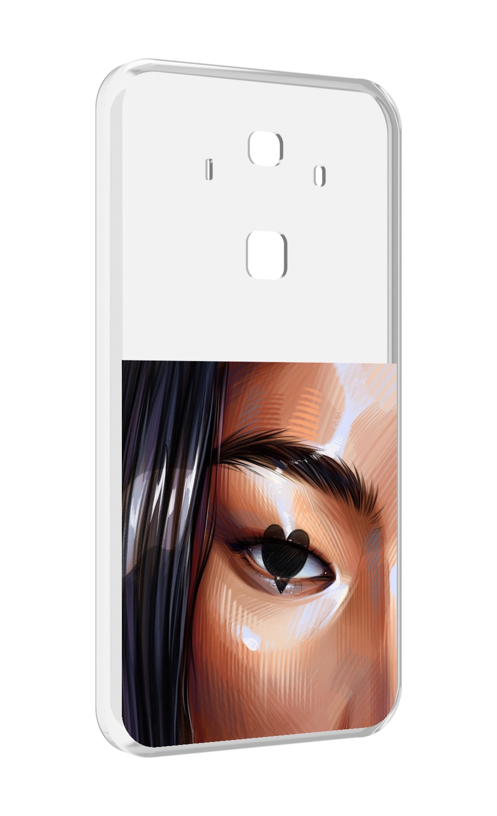 

Чехол MyPads зрачок-сердце женский для Huawei Mate 10 Pro, Прозрачный, Tocco