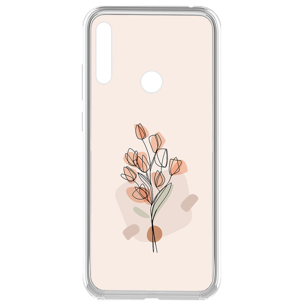 

Чехол-накладка Krutoff Clear Case Букет тюльпанов для Huawei Y6S