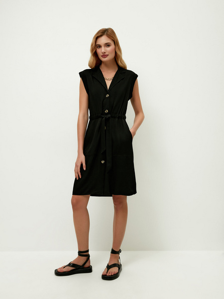 

Платье женское ZARINA 2265071571 черное XL, Черный, 2265071571