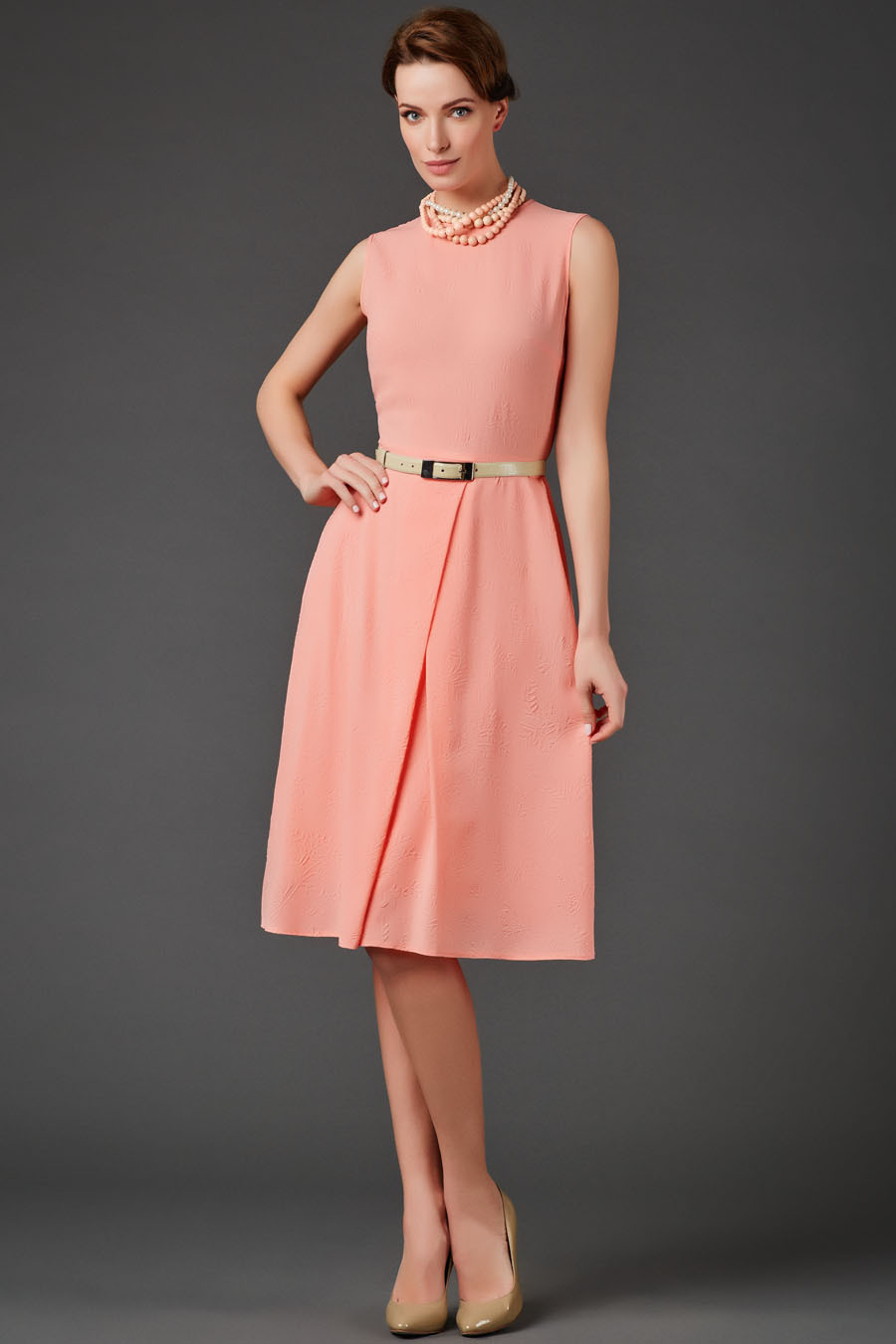 Платье женское Арт-Деко P-754 розовое 46 RU