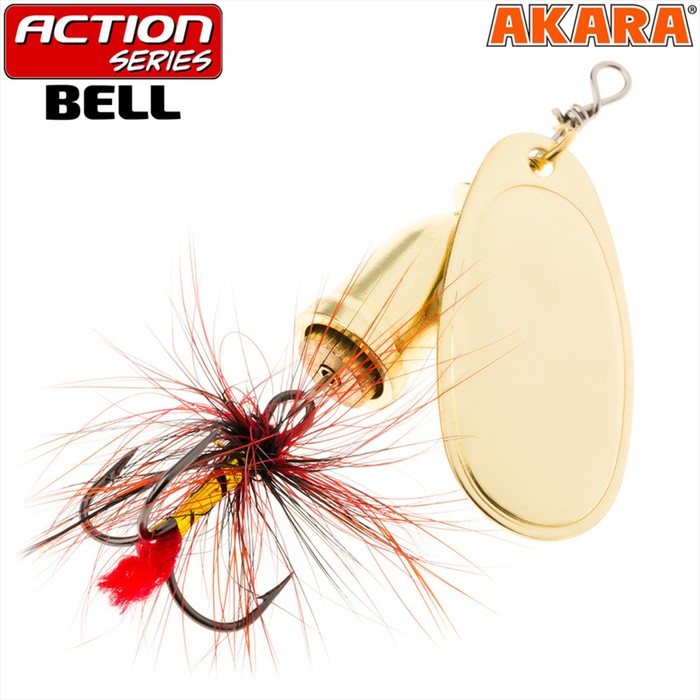 

Блесна вращающаяся Akara Action Series Bell, 6 г, цвет A21, Золотистый