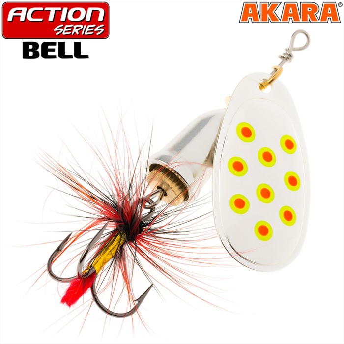 

Блесна вращающаяся Akara Action Series Bell, 6 г, цвет A42, Серебристый