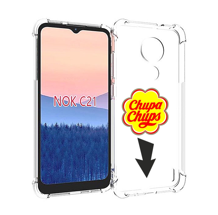 

Чехол MyPads чупа чупс для Nokia C21, Прозрачный, Tocco