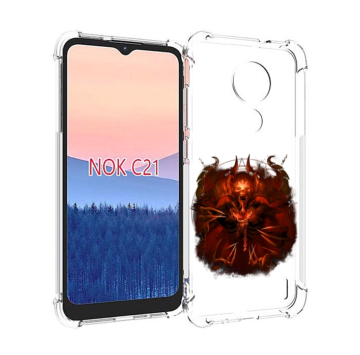 

Чехол MyPads яркий демон для Nokia C21, Прозрачный, Tocco