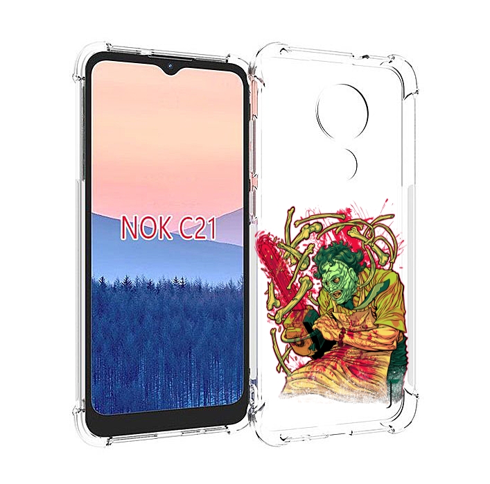 

Чехол MyPads яркий мясник для Nokia C21, Прозрачный, Tocco