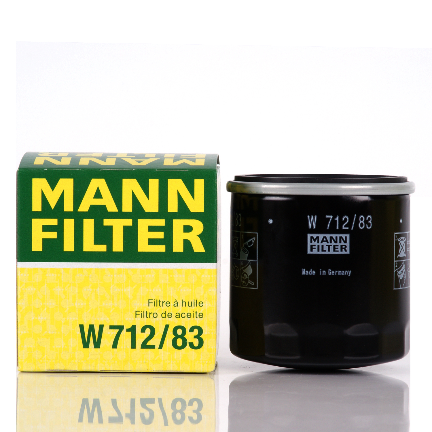 

Фильтр масляный MANN FILTERарт. W712/83, W712/83