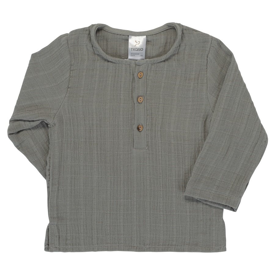 Рубашка essential 12-18m, Tkano, серый, TK20-KIDS-SHI0006
