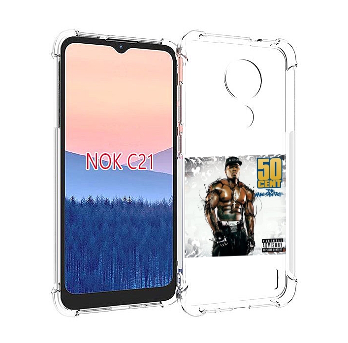 

Чехол MyPads 50 Cent - The Massacre для Nokia C21, Прозрачный, Tocco
