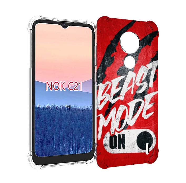 

Чехол MyPads BEAST inside You для Nokia C21, Прозрачный, Tocco