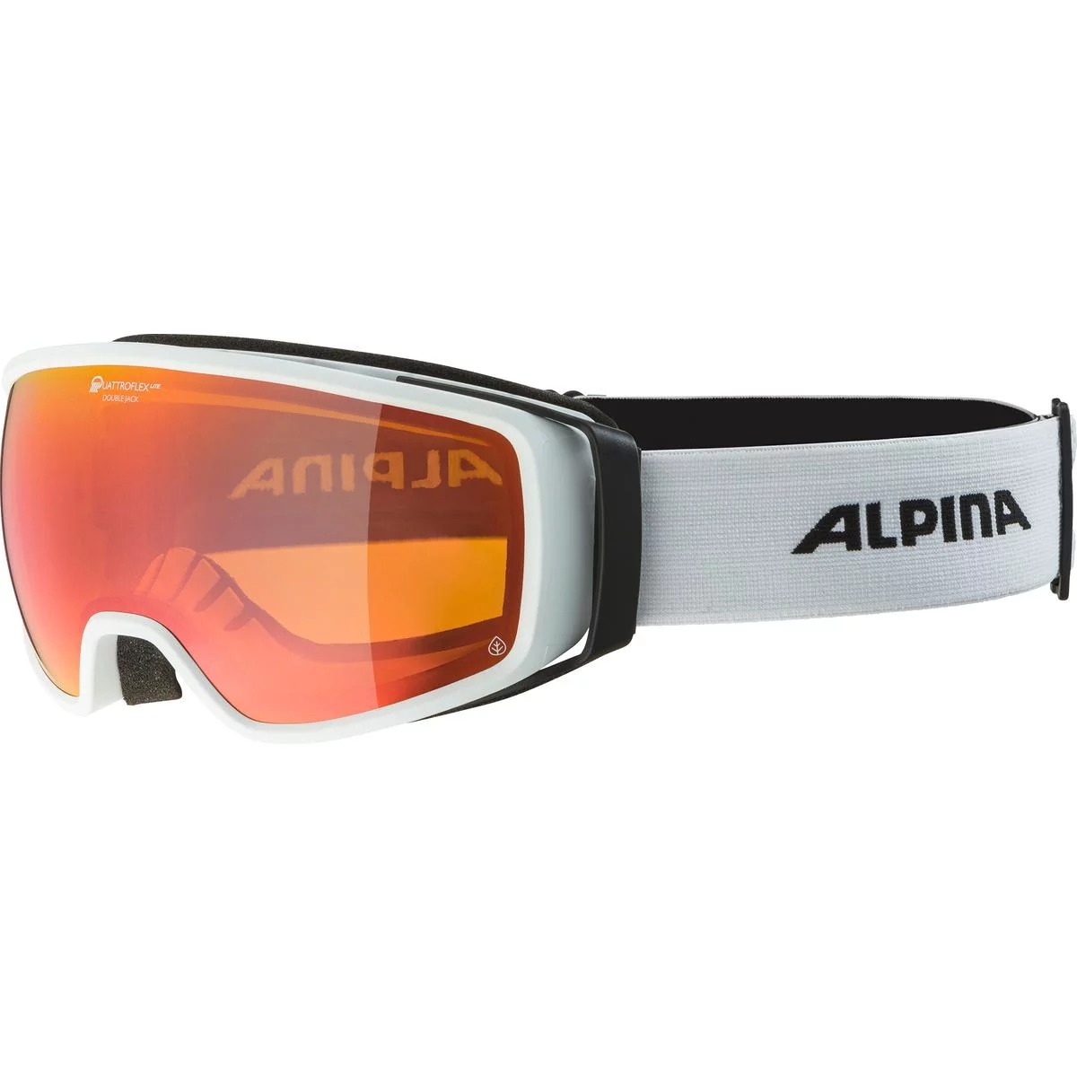 фото Очки горнолыжные alpina 2022-23 double jack planet q-lite white matt