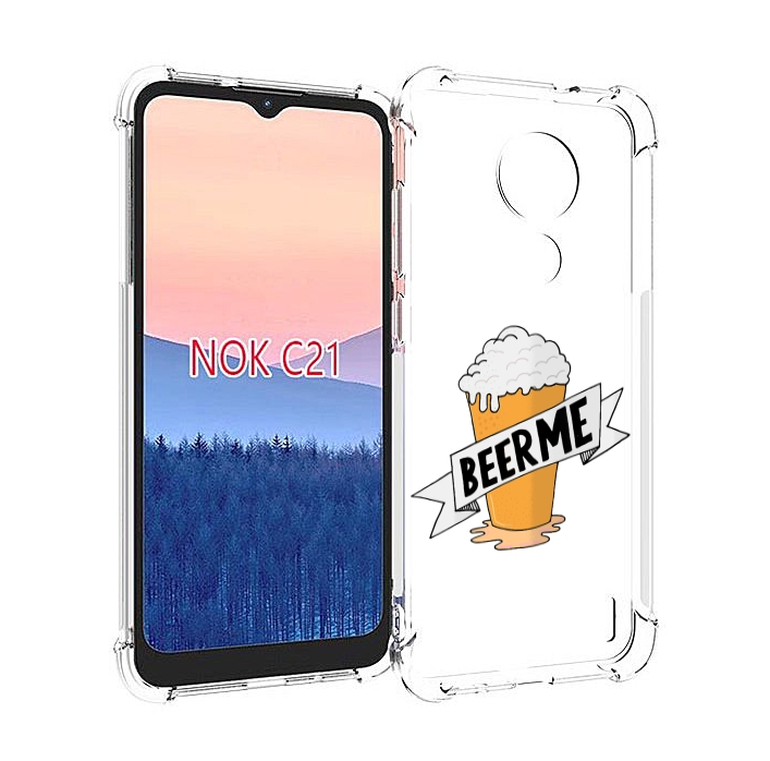 

Чехол MyPads Beer-me для Nokia C21, Прозрачный, Tocco