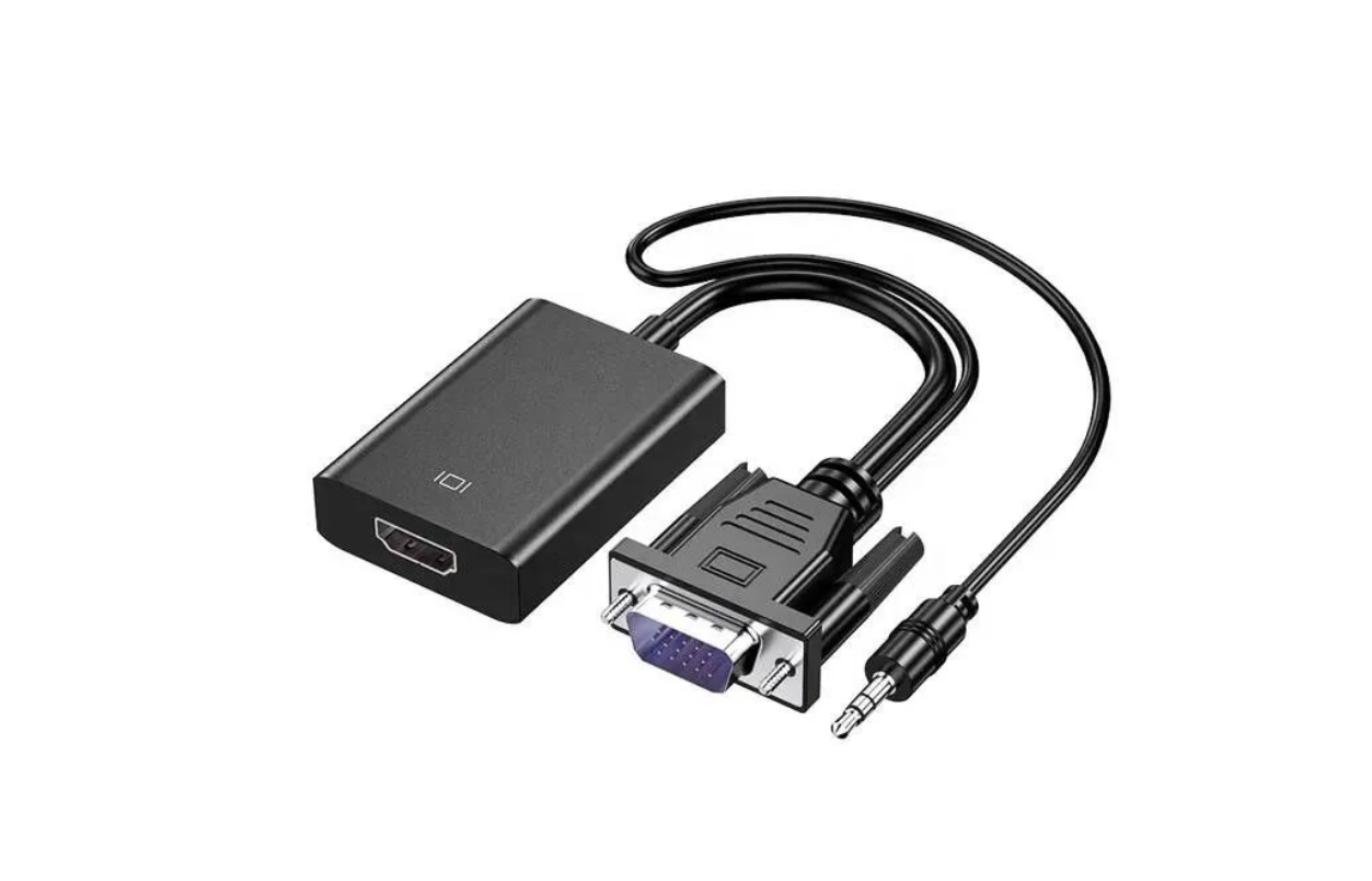 

Переходник NoBrand VGA - HDMI, Черный, VGA в HDMI