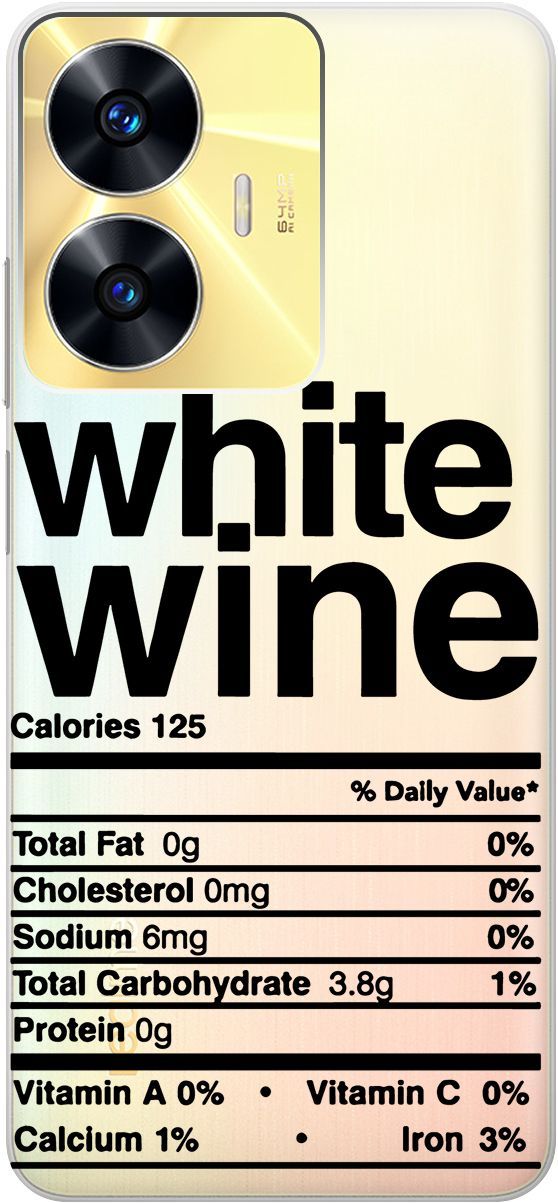 

Силиконовый чехол на Realme C55 с 3D принтом "Wine" прозрачный, Прозрачный;черный, 159499