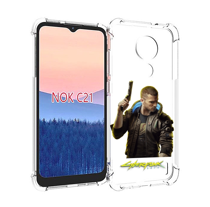 

Чехол MyPads Cyberpunk-2077 для Nokia C21, Прозрачный, Tocco