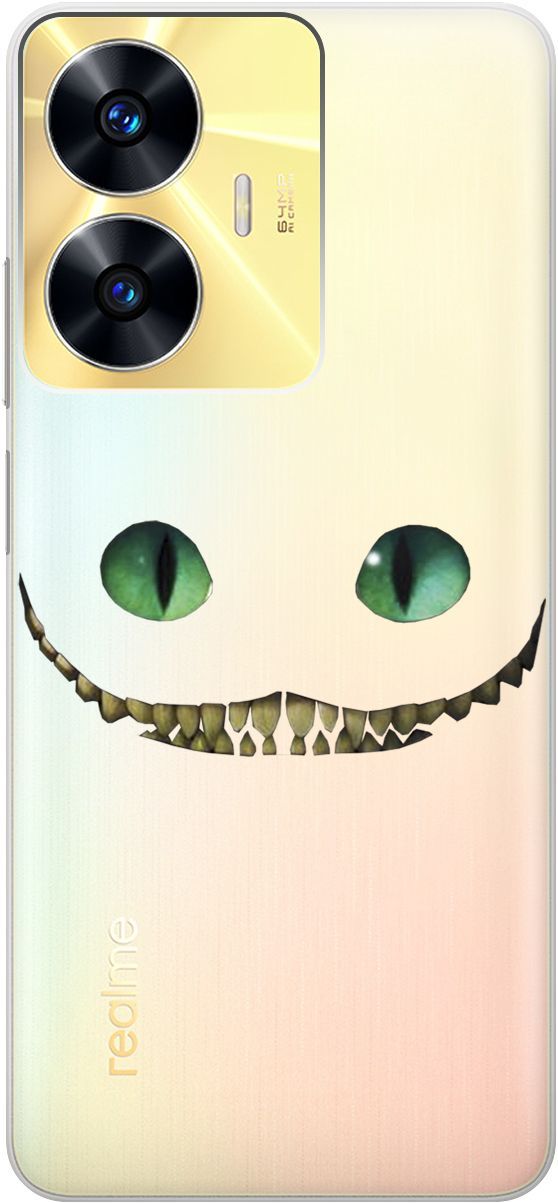

Силиконовый чехол на Realme C55 с 3D принтом "Cheshire Cat" прозрачный, Прозрачный;белый, 159499