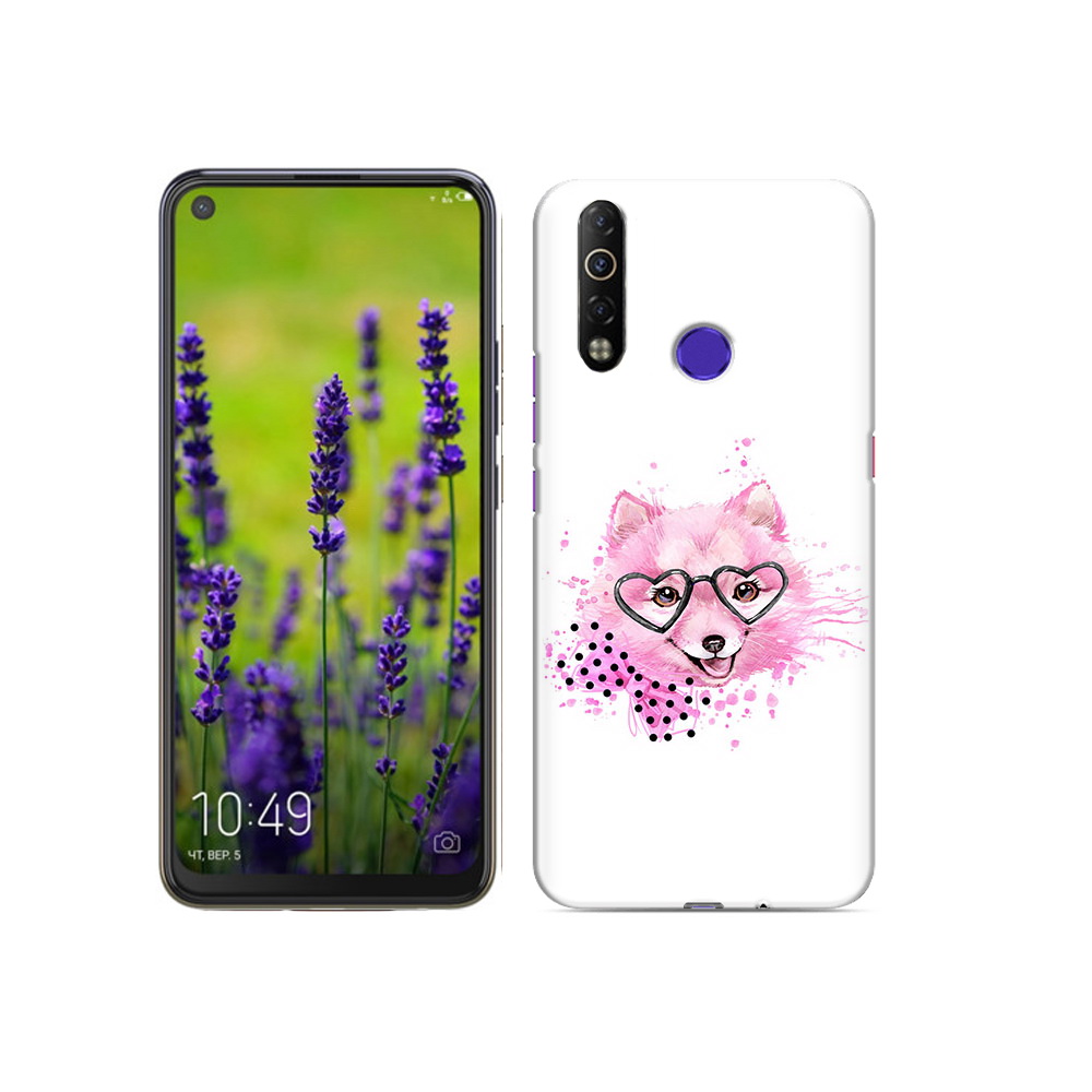 

Чехол MyPads Tocco для Tecno Camon 12 Air розовый волченок, Прозрачный, Tocco