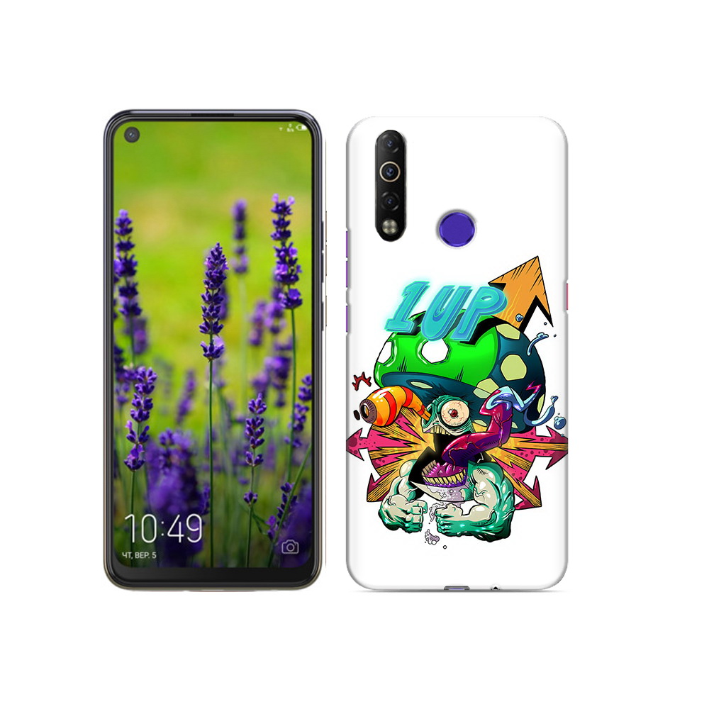 

Чехол MyPads Tocco для Tecno Camon 12 Air сильный гриб абстракция, Прозрачный, Tocco