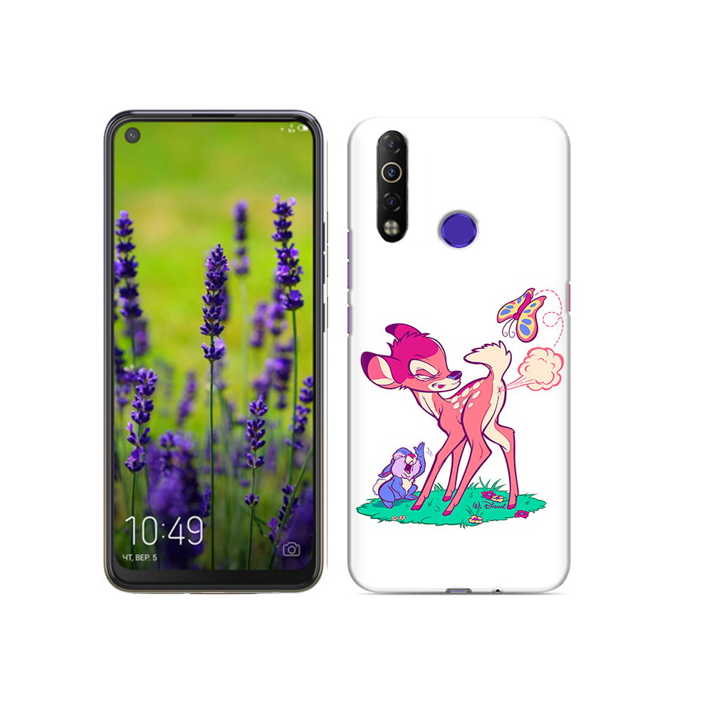 

Чехол MyPads Tocco для Tecno Camon 12 Air смешной олененок, Прозрачный, Tocco